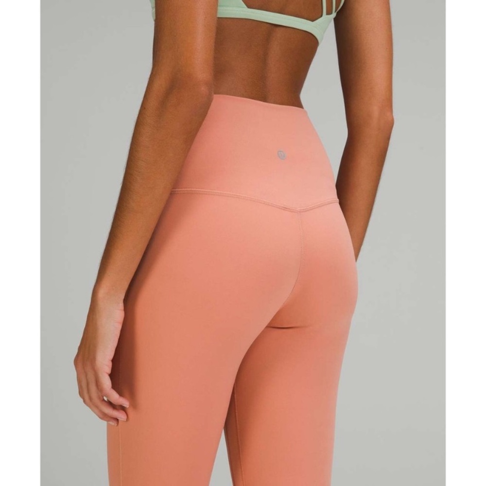 Lululemon Align High Rise Crop 23” leggings Pink Savannah - Picture 3 of 9